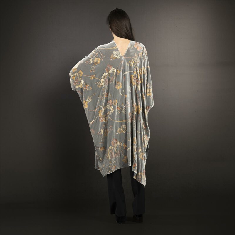 Fortuny printed velvet evening coat