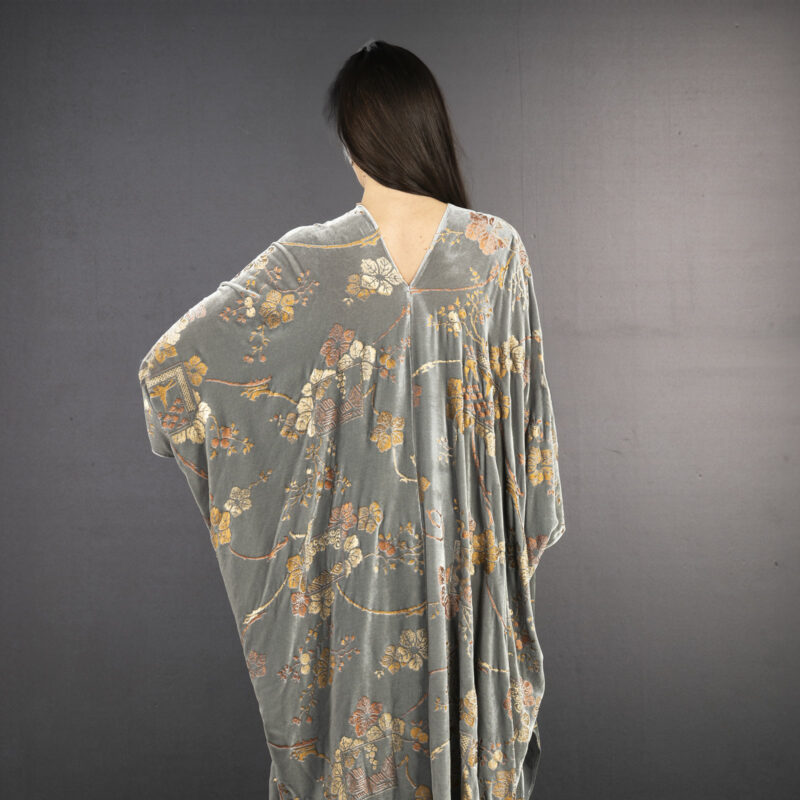 Fortuny printed velvet evening coat