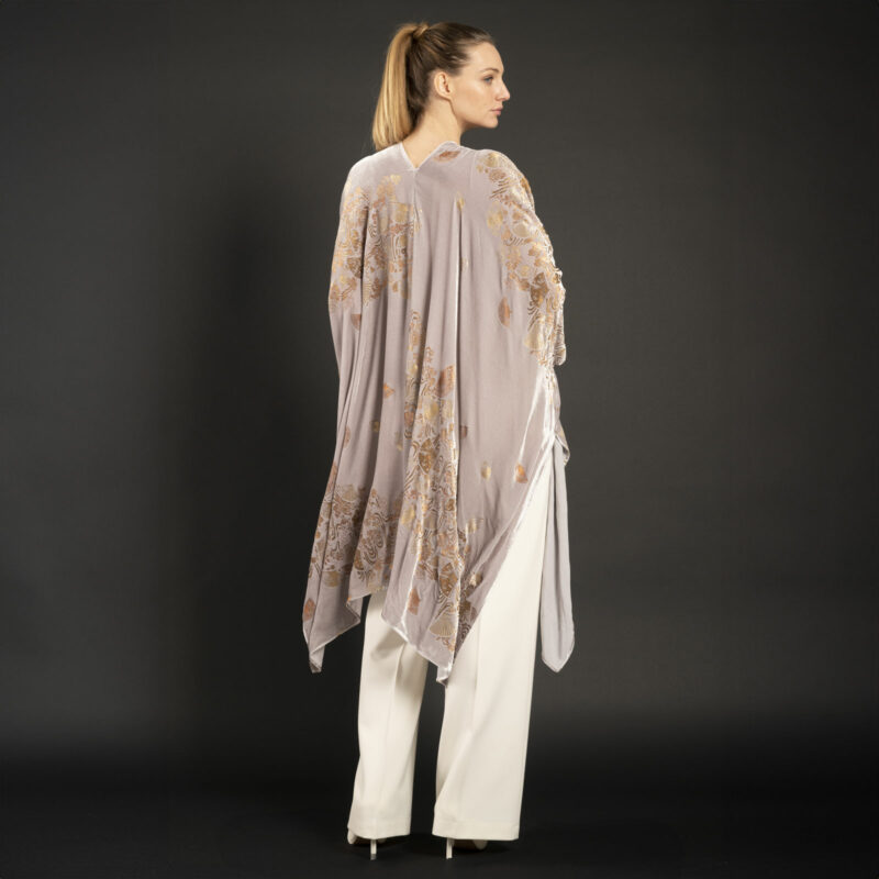 Fortuny printed velvet evening coat